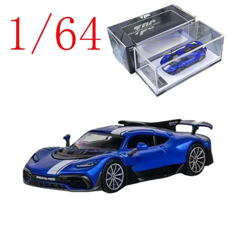 

TPC литой под давлением масштаб 1/64 Mercedes-Benz AMG ONE синий сплав модель автомобили игровые транспортные средства игрушки для мальчиков подарок оригинальная коробка