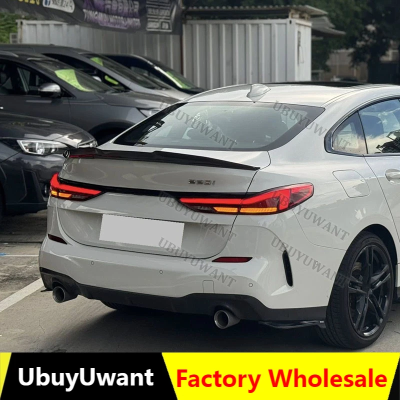 For BMW 2 Series F44 218 220 M325i PSM ABS Plastic Primer Color Exterior Car Rear Tail Wing Trunk Lip Spoiler  2020+
