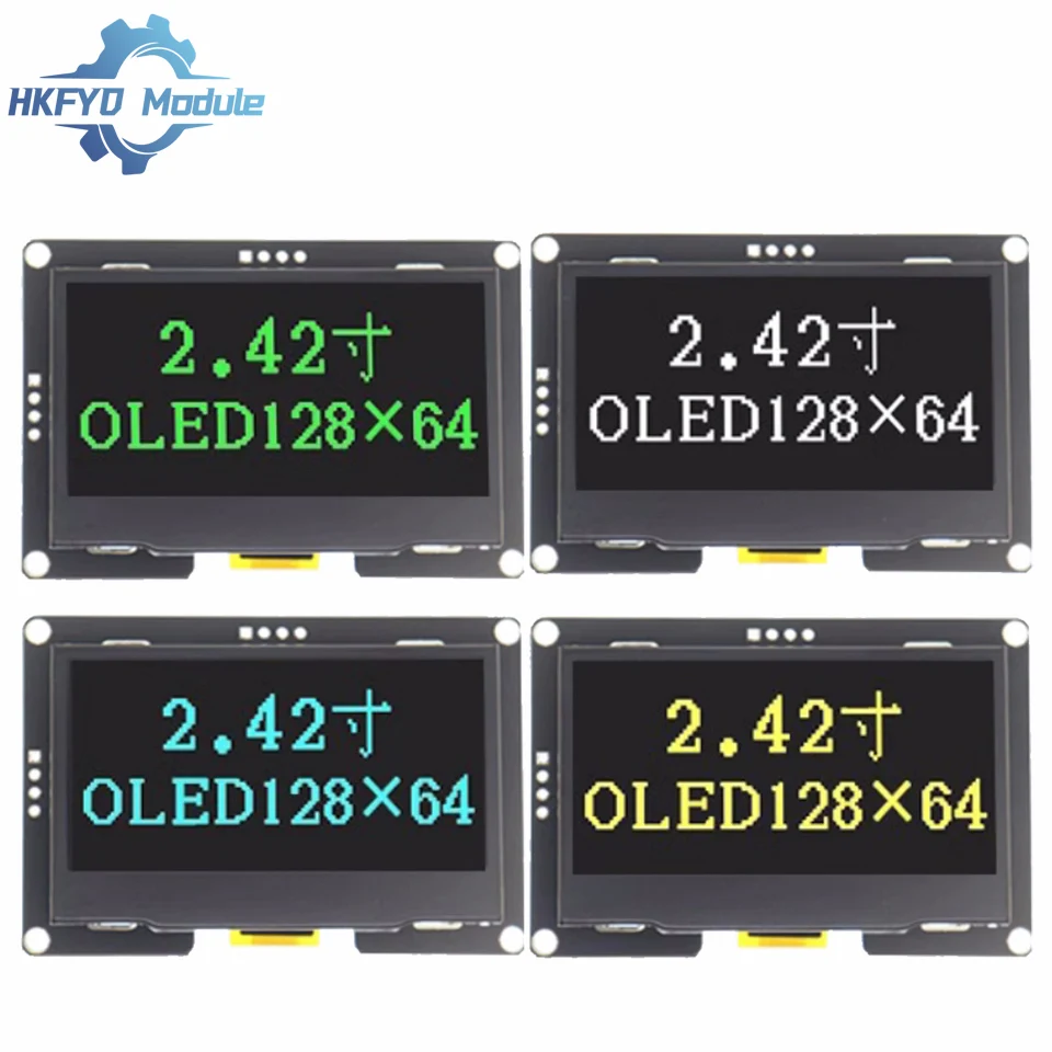 2.42 Inch OLED Display Module 2.4 Display 128x 64 Driver SSD1309 Interface 4-pin IIC Interface