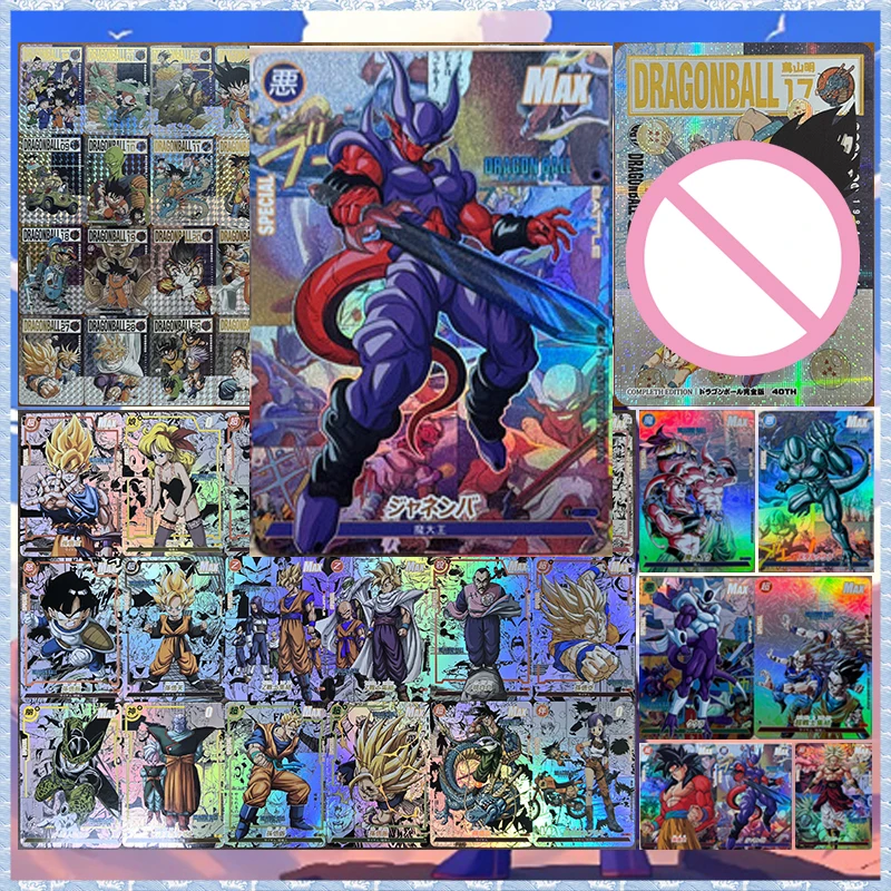 Anime Dragon Ball DIY ACG Lunch Son Goku Videl Pan Broly Frieza Piccolo Bulma Cell Chichi Collectible Cards Birthday Toy Gift