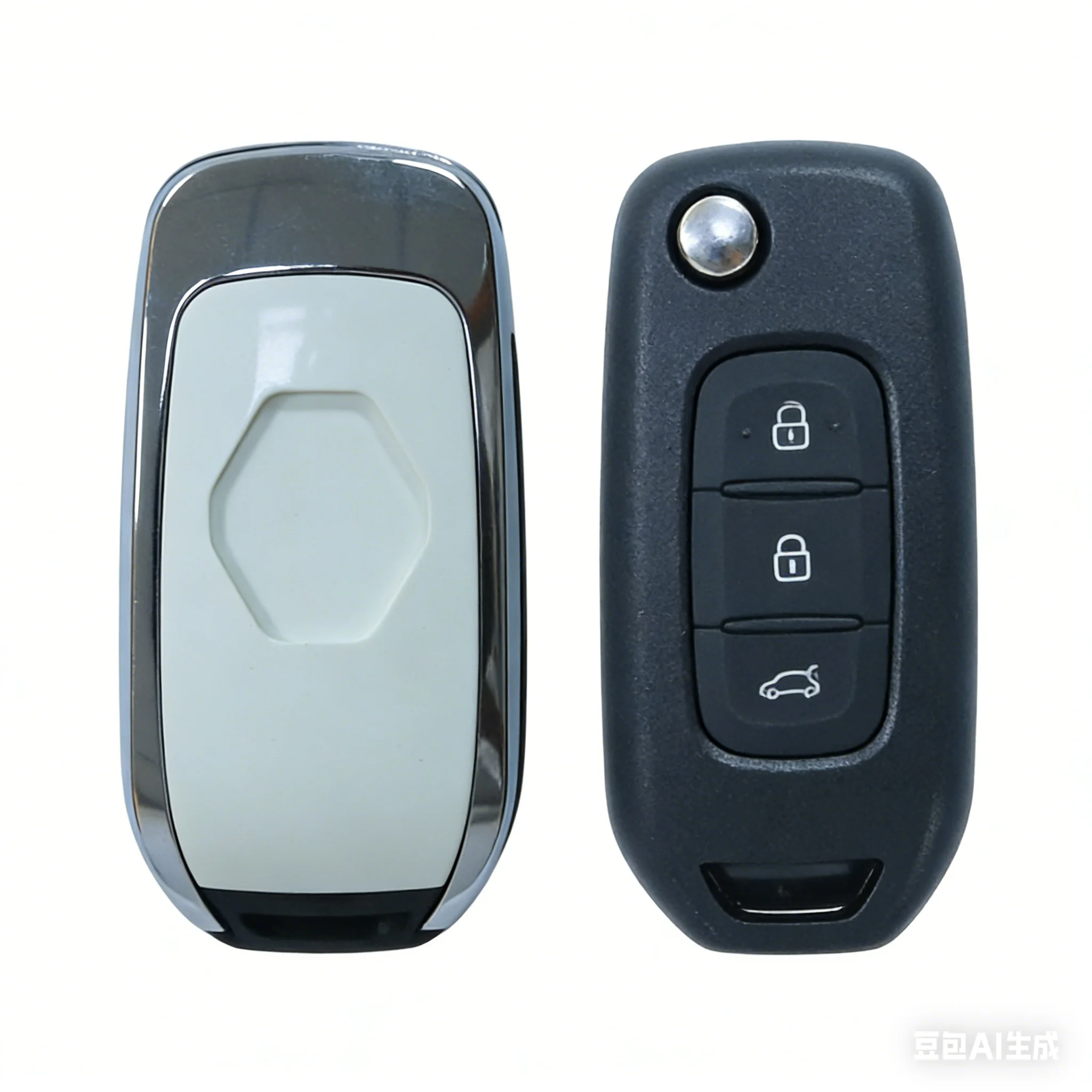 

For Renault Koleos 3 Buttons Folding Car Remote Key 433MHz 4A Chip Keyless Entry Remote Fob No Parts Uncut Key Blade Replacement