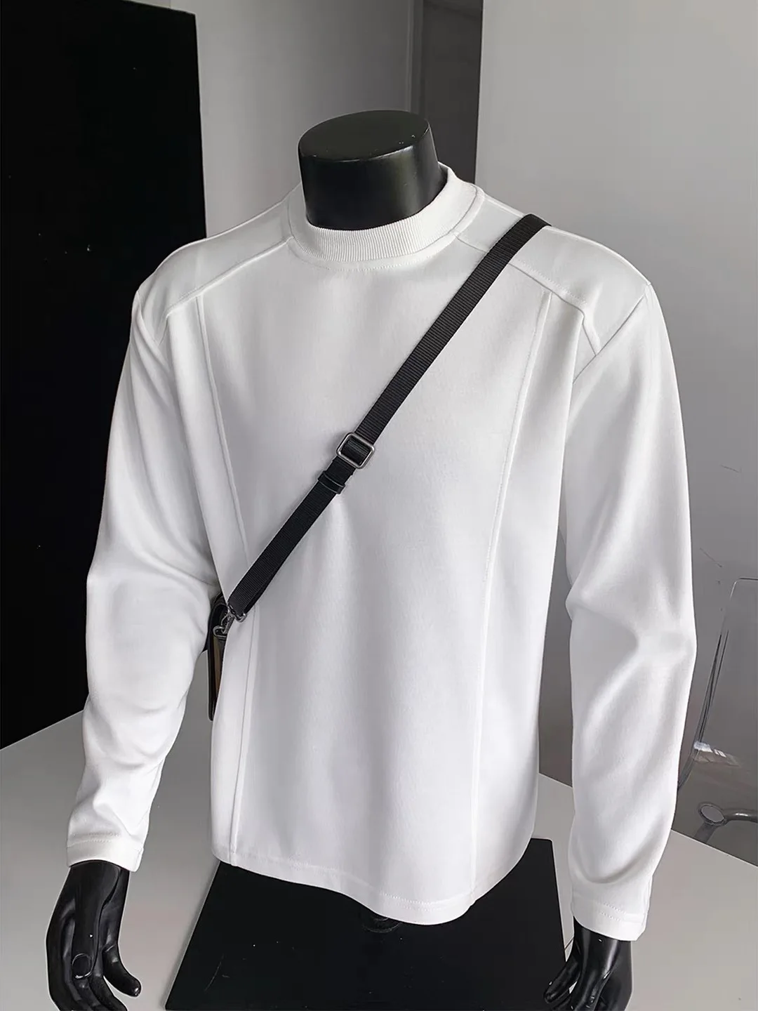 

Cleanfit Heavyweight round Ne Sweatirt Men's Loose Long Sve T-irt American Sle Base Layer irt Autumn Winter