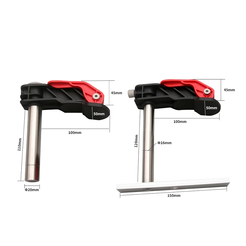 Imagem -05 - Woodworking Desktop Quick Acting Mantenha Pressionada a Braçadeira Clipe Fixo Rápido para Bancos de Madeira 19 mm 20 mm Hole 30 tipo Track Pcs