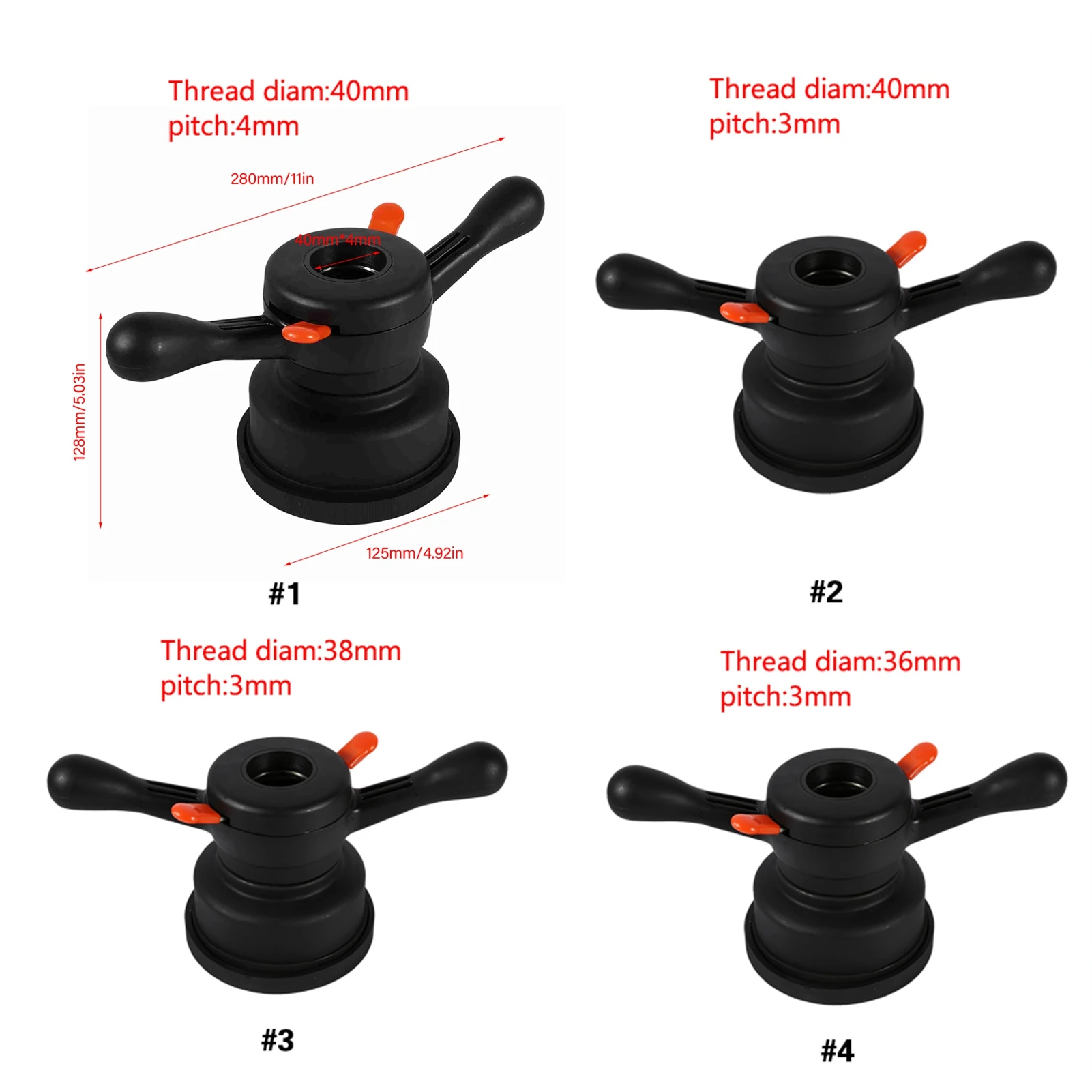 Tire Wheel Balancer Tire Change Tool Tire Change Nut 36/38/40mm 3/4mm Quick Release Hub Wing Nut Wheel Balancer Tire Change Tool