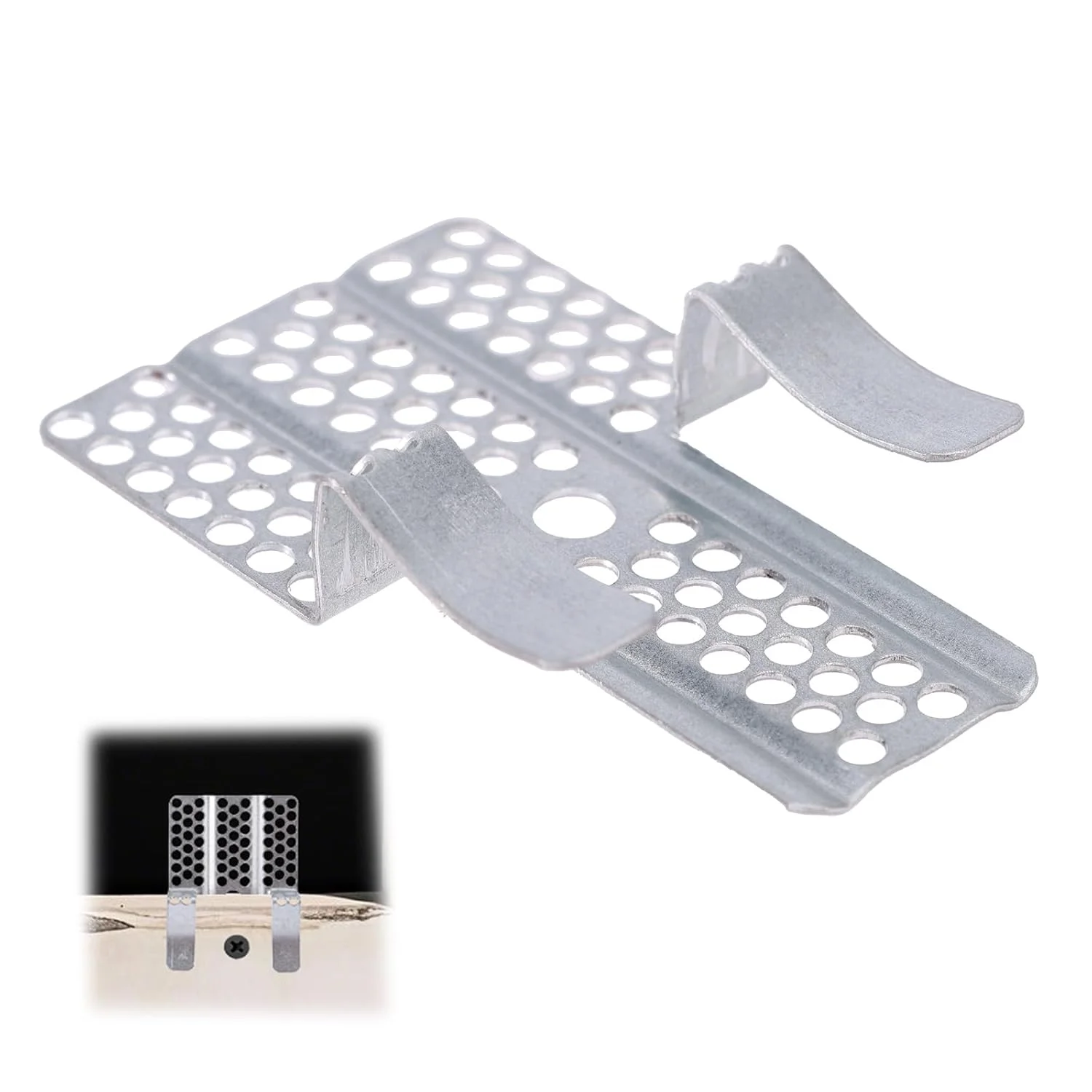 10/20pcs Drywall Repair Clips Heavy-Duty Drywall Repair Clips with 20/40cps Screws Wall Hole Patch Kit for Wood Steel Studs