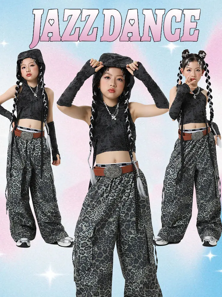 

Children's performance costumes for wasteland style jazz dance costumes trendy cool pop dance dress