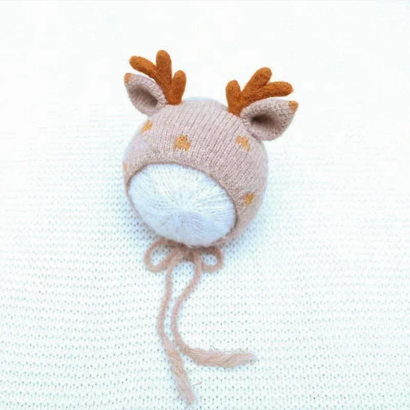Accessoires de photographie pour nouveau-nés, chapeau en bois, bonnet en Crochet pour bébé, Studio Photo, pour hommes et femmes