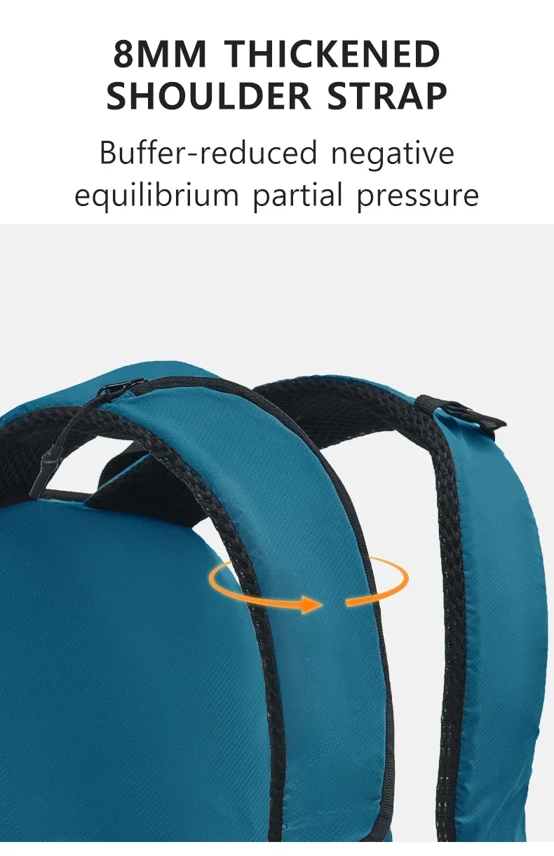 Naturehike Rucksack 18L 22L Ultraleichter wasserdichter Outdoor-Rucksack für Herren und Damen, Camping, Wandern, Umhängetasche – Detail 10