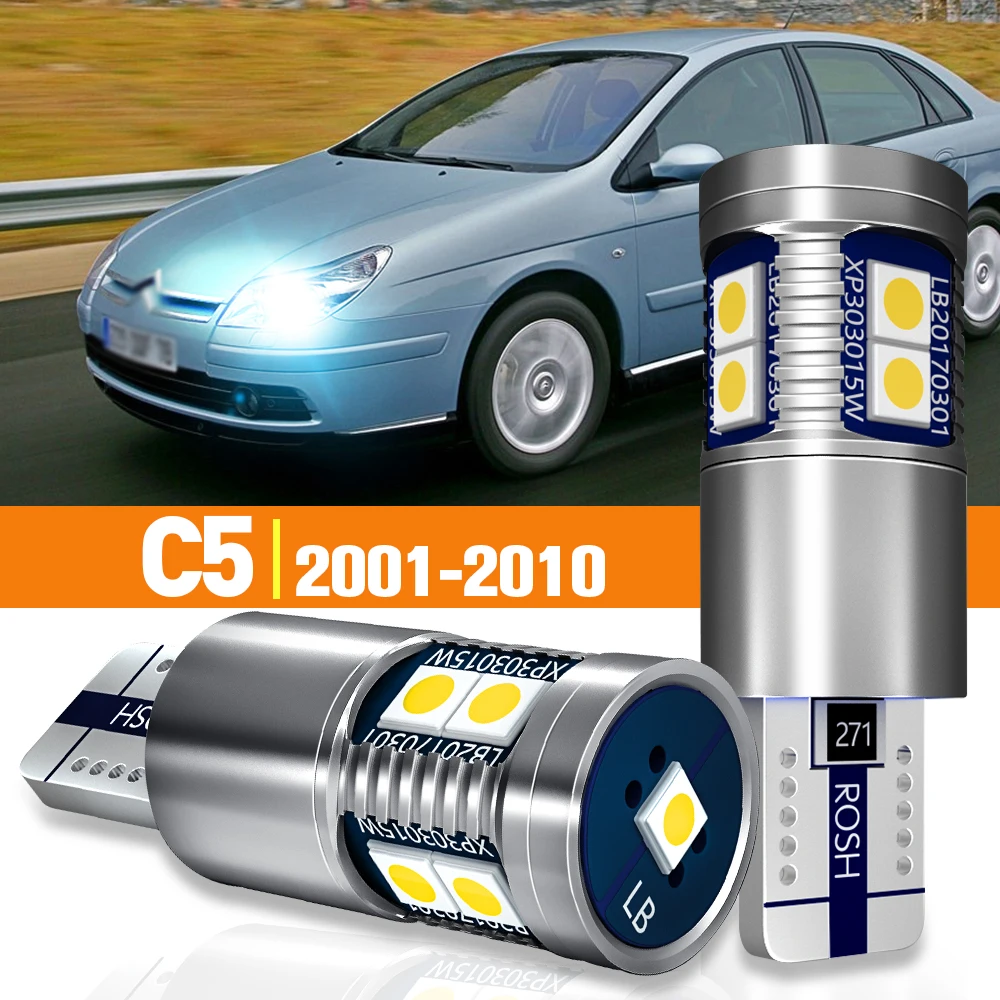 

2 шт. светодиодный габаритный фонарь для Citroen C5 2001-2010 2002 2003 2004 2005 2006 2007 2008 2009 аксессуары лампа Canbus