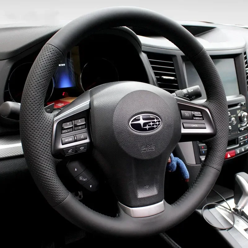 

Сшитый вручную замшевый кожаный чехол на руль автомобиля для Subaru Impreza BRZ New Forester Outback XV Legacy