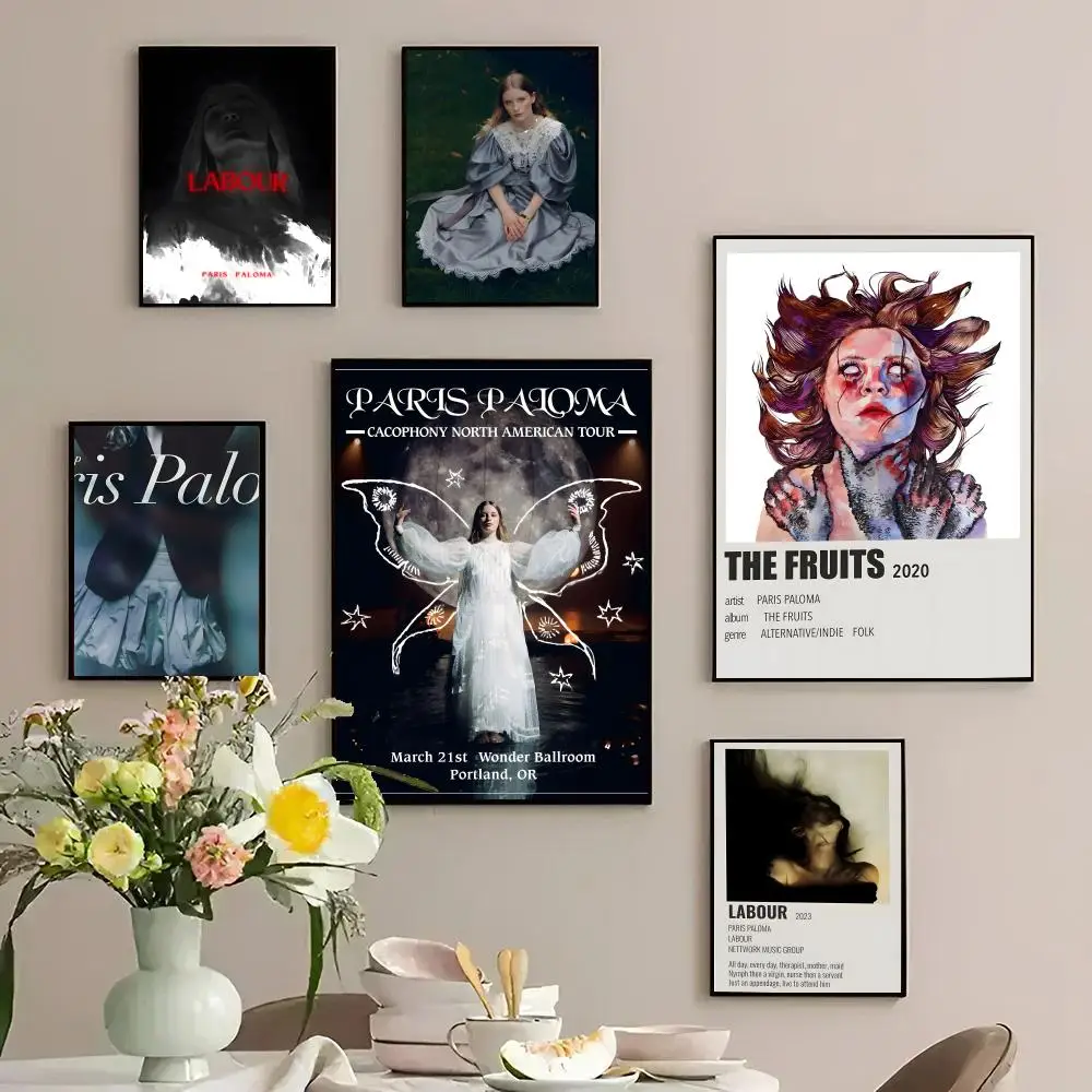 Pôster Folk P-Paris PalomaS, pôster personalizado em PP, adesivo de parede espesso para decoração de casa