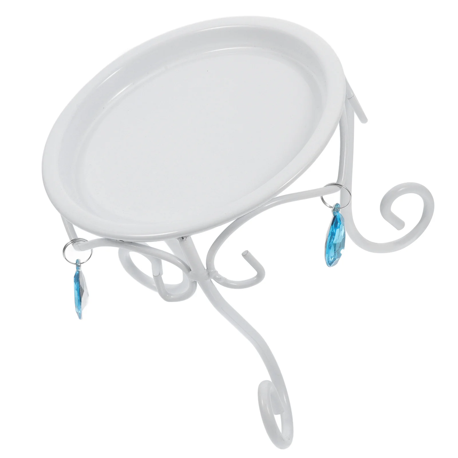 

1pc Decorative Ball Base Iron Crystal Ball Stand For Indoor Outdoor Small Plant Stand Metal Flower Pot Holder Rustic Farmhouse