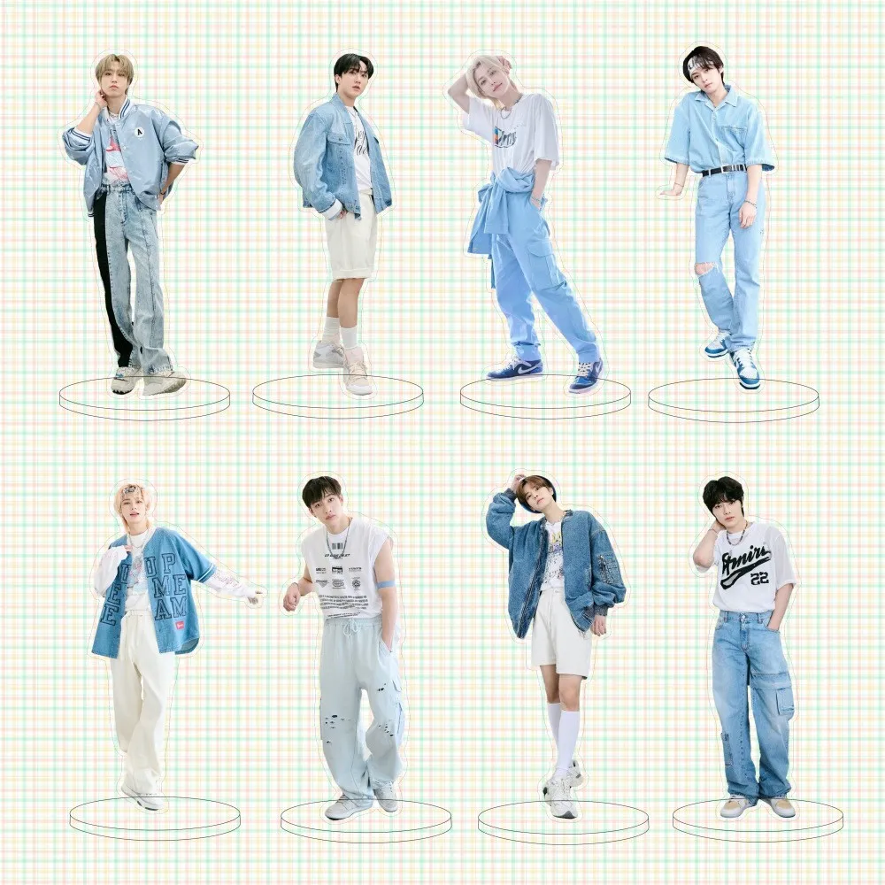 SKZOO Stray Kids: Акриловая подставка-табличка для декора стола с изображениями Феликса, Хёнджина, Уджина, Чана, Ли Ноу, Сынмина