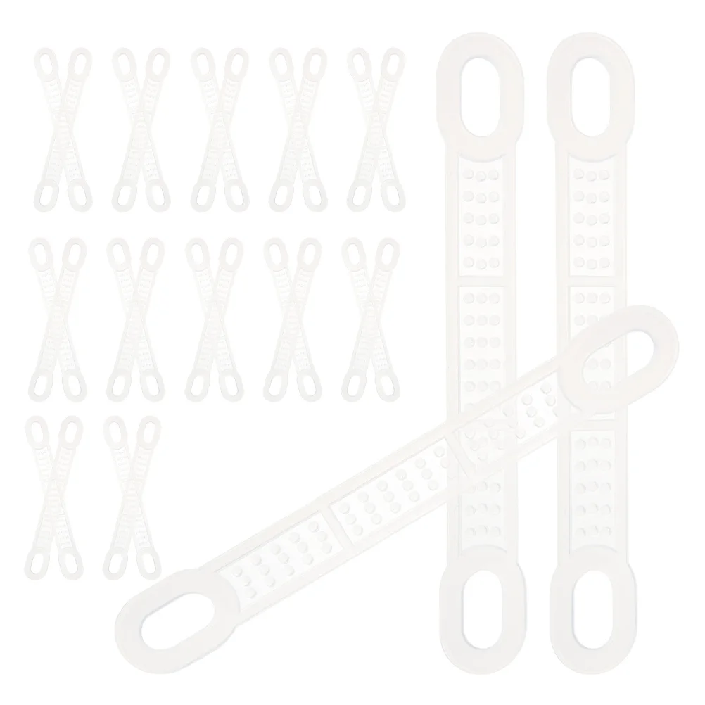 

100Pcs Non-Slip Hanger Strips Clear Silicone Gripper Tape for Clothing Stores and Home Use Silicone Clothes Hanger