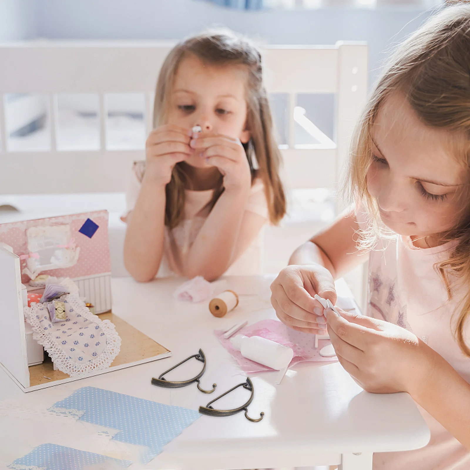 

10 Pcs Hanger Clothes Hangers Dollhouse Clothing Rack Furniture and Accessories Miniature Baby