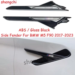 M5 F90 ABS Gloss Black Side Fender For BMW M5 F90 Side Fender Air Vent Trim Covers 2017-2023