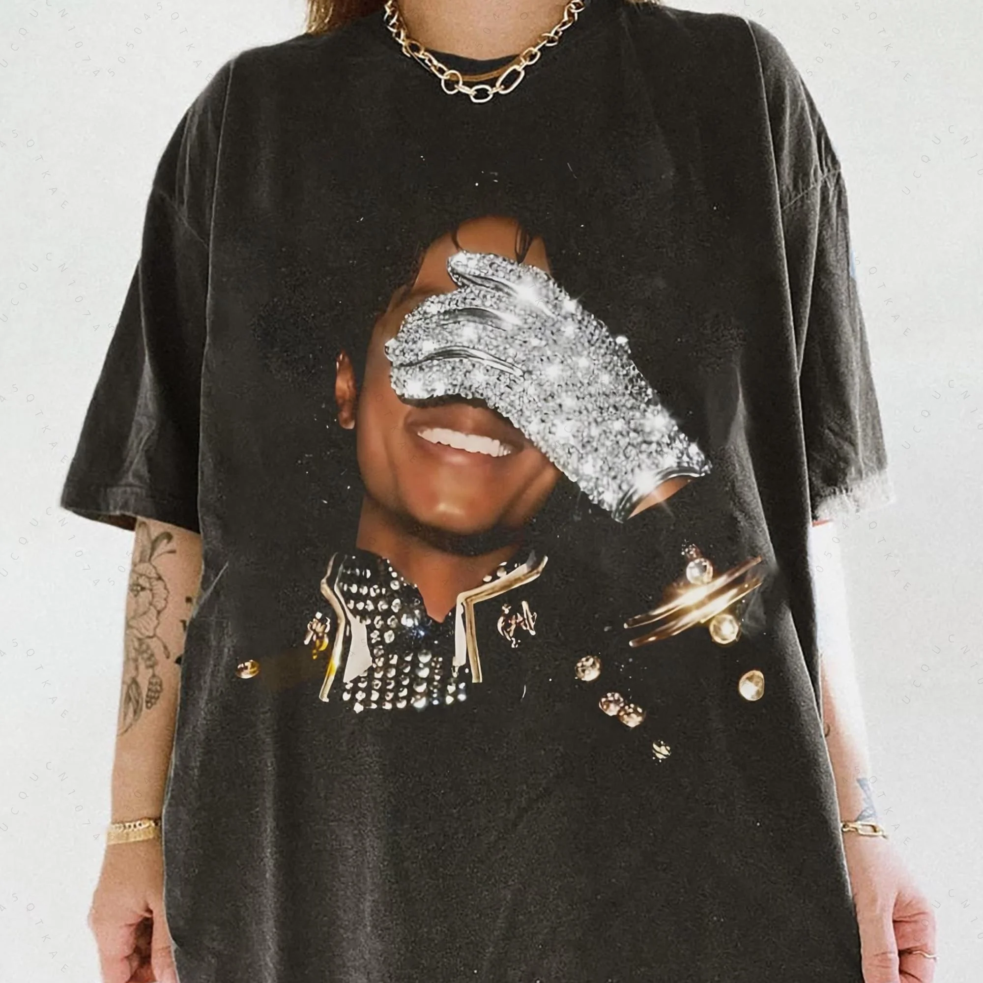 2026 Sommer Herren Mj Michael Bedrucktes Baumwoll-T-Shirt mit Rundhalsausschnitt und Kurzen Ärmeln für Kinder, Männer und Frauen, Modisches Hip-Hop-T-Shirt, Fan-Geschenk