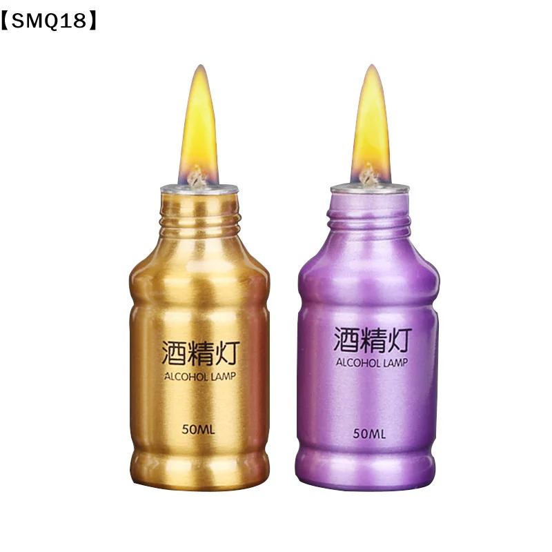 1Pcs Portable Aluminum Alloy Lamp Alcohol Liquid Stove 50ML Stoves Alcohol Lamp For Outdoor Survival Laborotary Teaching【SMQ】 - view 4