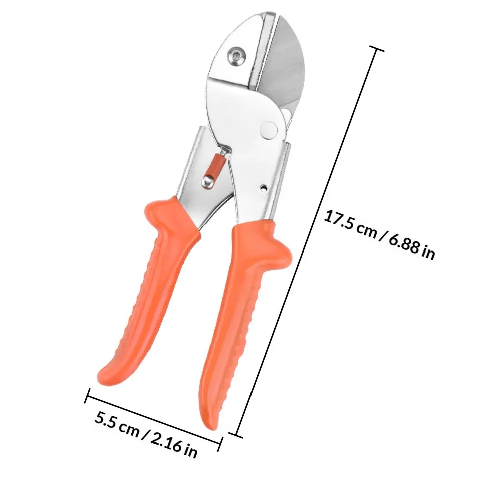 1Pcs Pruning Tool Gardening Supply Multi Purpose Scissor for Branches Plastic Fabric Soft Grip High Hardness Orange