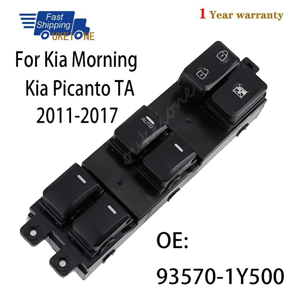 

For Kia Morning Picanto TA 2011-2017 Electric Power Master Window Door Switch Lifter Control Button 93570-1Y500 Car Accessories
