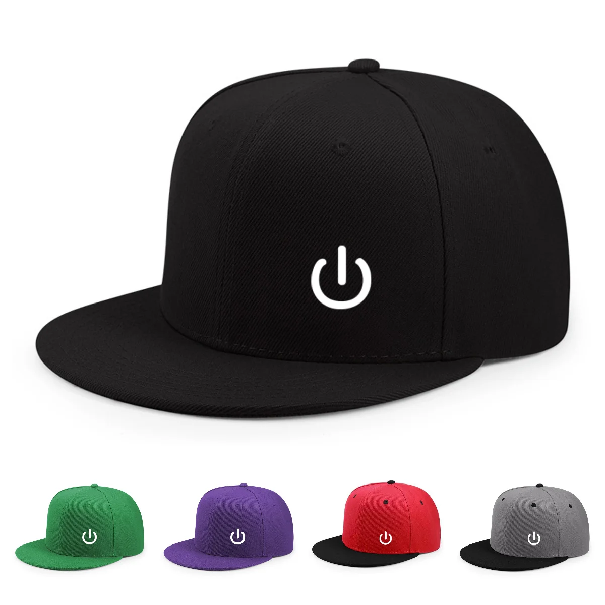 Modische und trendige Outdoor-Alltags-personalisierte lässige vielseitige Baseballkappe mit flacher Krempe für Männer und Frauen für Reisen, Hip-Hop – Detail 1