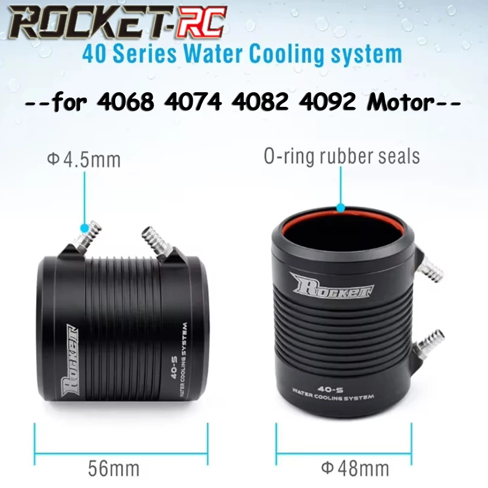 SURPASS HOBBY Rocket 40-S 40-L Water Cooling Jacket Cover for 4068 4074 4082 4092 Brushless Motor RC Boat Traxxas Upgrade Parts