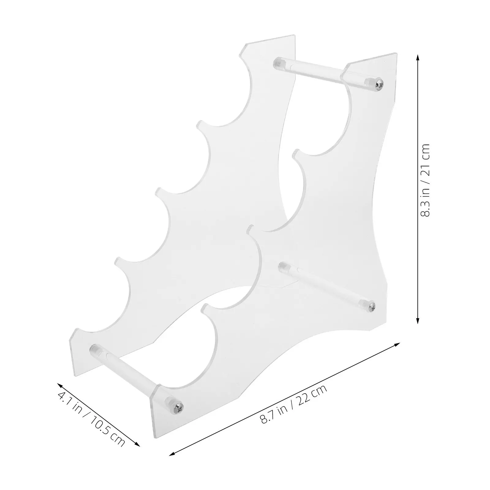 Stable Acrylic Flashlight Display Stand Clear Modern Torch Holder for Home Office Store Collection Multi Size Compatible Easy