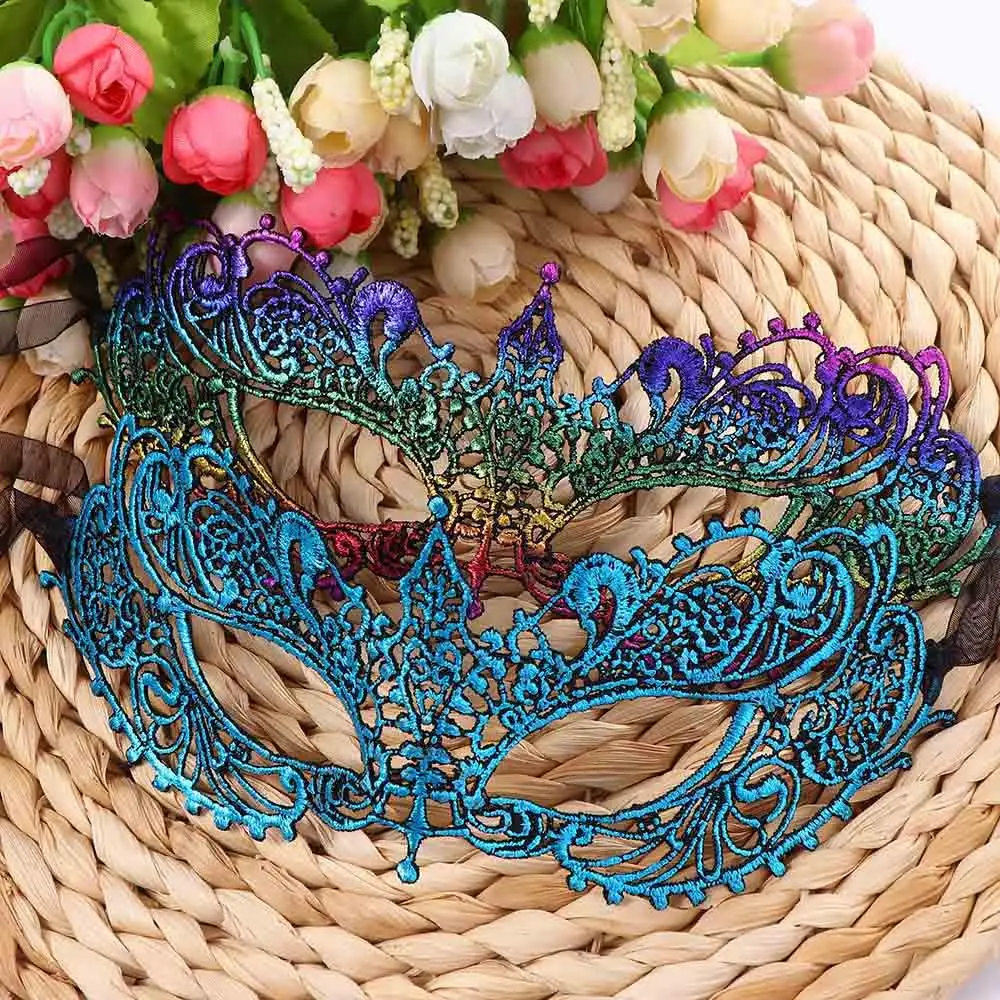 Máscara para niña disfraz de Reina espectáculo máscara facial carnaval regalo elegante máscaras de baile máscara de Venecia suministros de fiesta máscara de encaje de mascarada