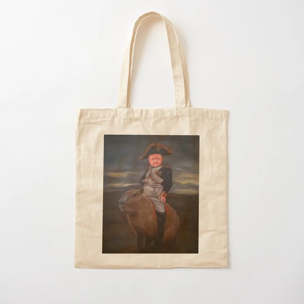 

Baby Napoleon on Capybara Tote Bag sac pour femme woman shopping bag shopping bag Canvas Tote