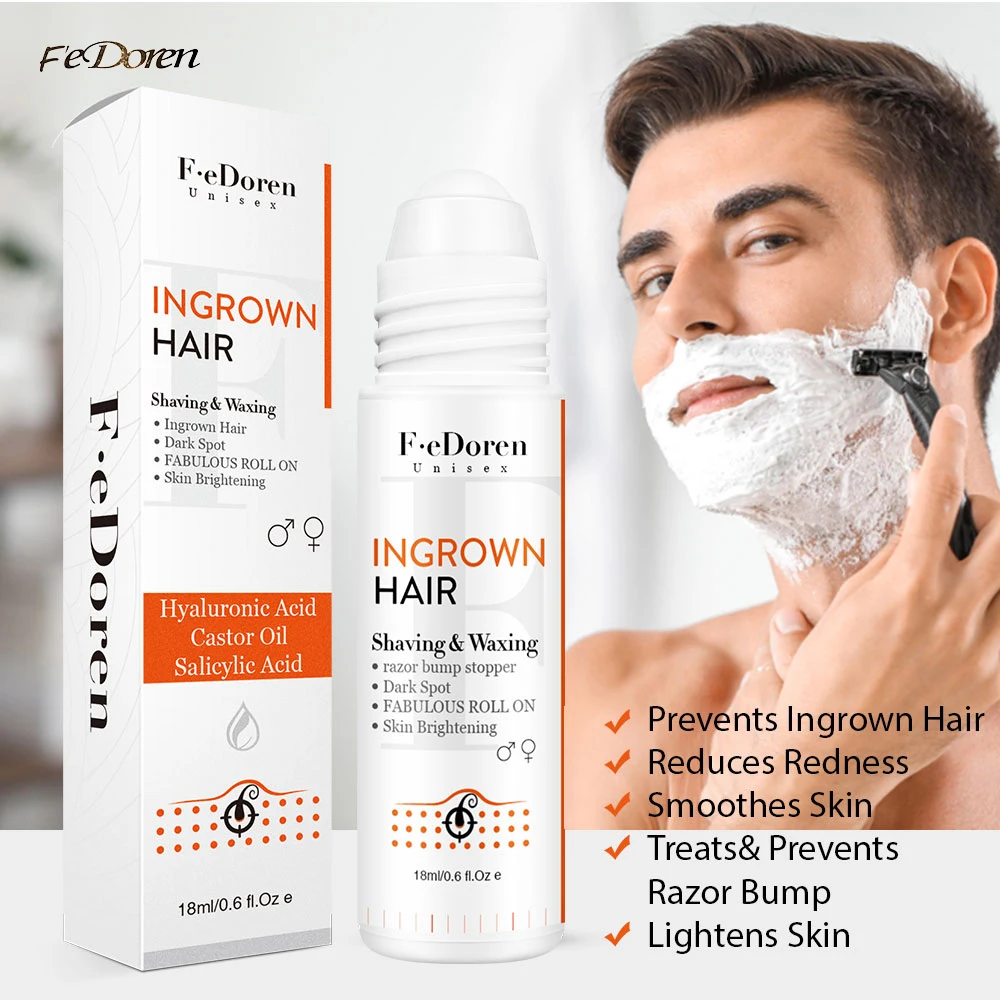 Razor Bumps Removal Solution Ingrowns Hair treatment Kit After Shave Repair Dark Spot Reduce Redness Serum for vanish PFB Pimple