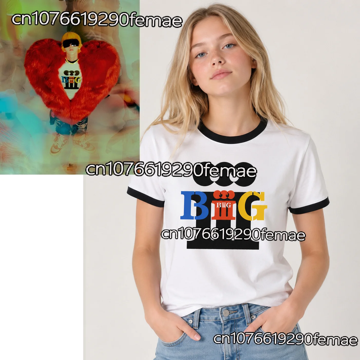 2026 20th Anniversary BiiiG Merch T Shirt for Women Summer Kpop Casual Top Streetwear Festival Gift Oversized Tee