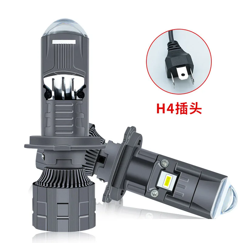 

Double Lens H4 H7 Mini Car Headlight Lamp Projector LED Bulb Canbus 120W 30000LM 12V Hi/Low Beam Auto motocycles Headlamp