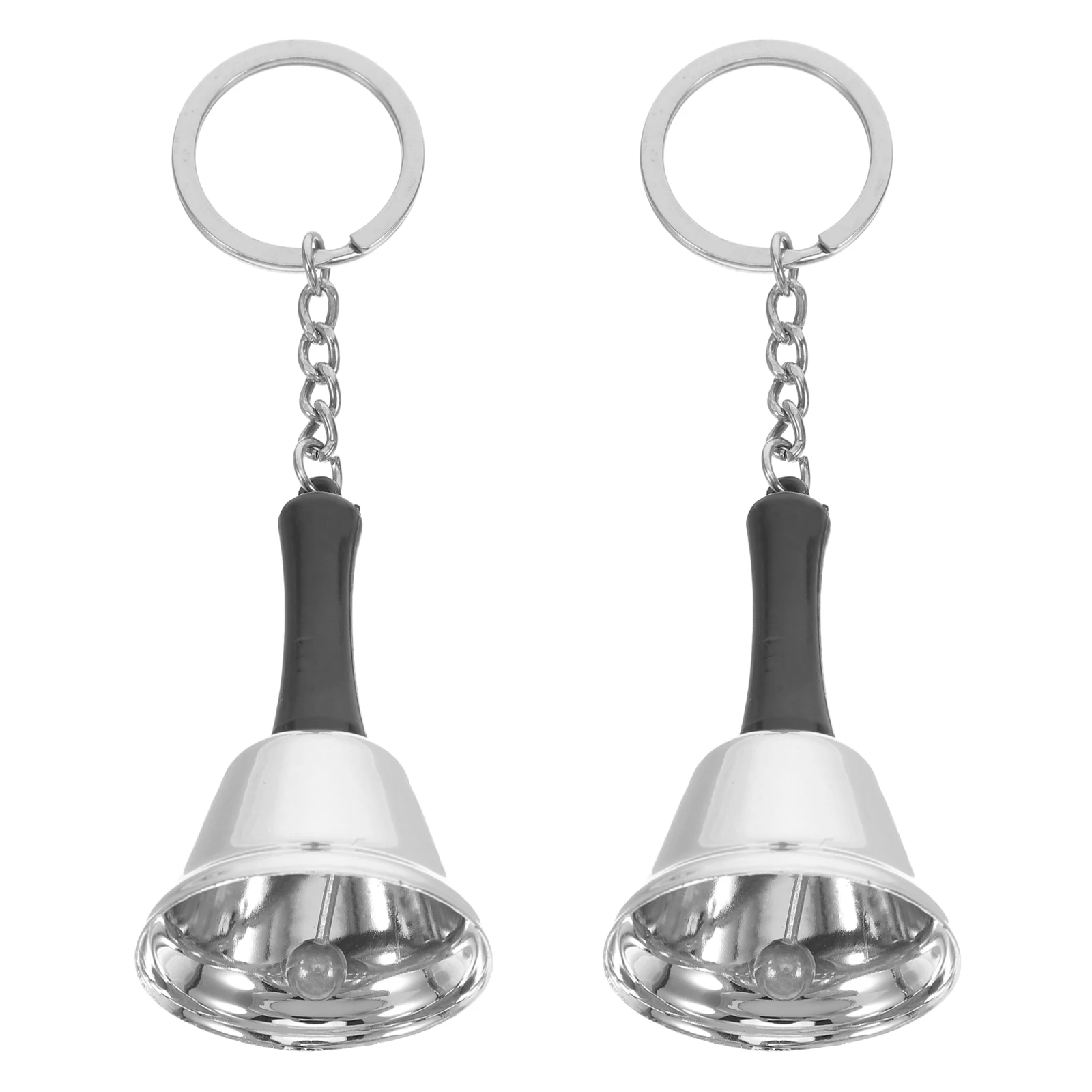 

2Pcs Early Education Bells Metal Shaking Keyring Craft Bells Small Charms Hanging Decor Christmas Ornaments Gifts