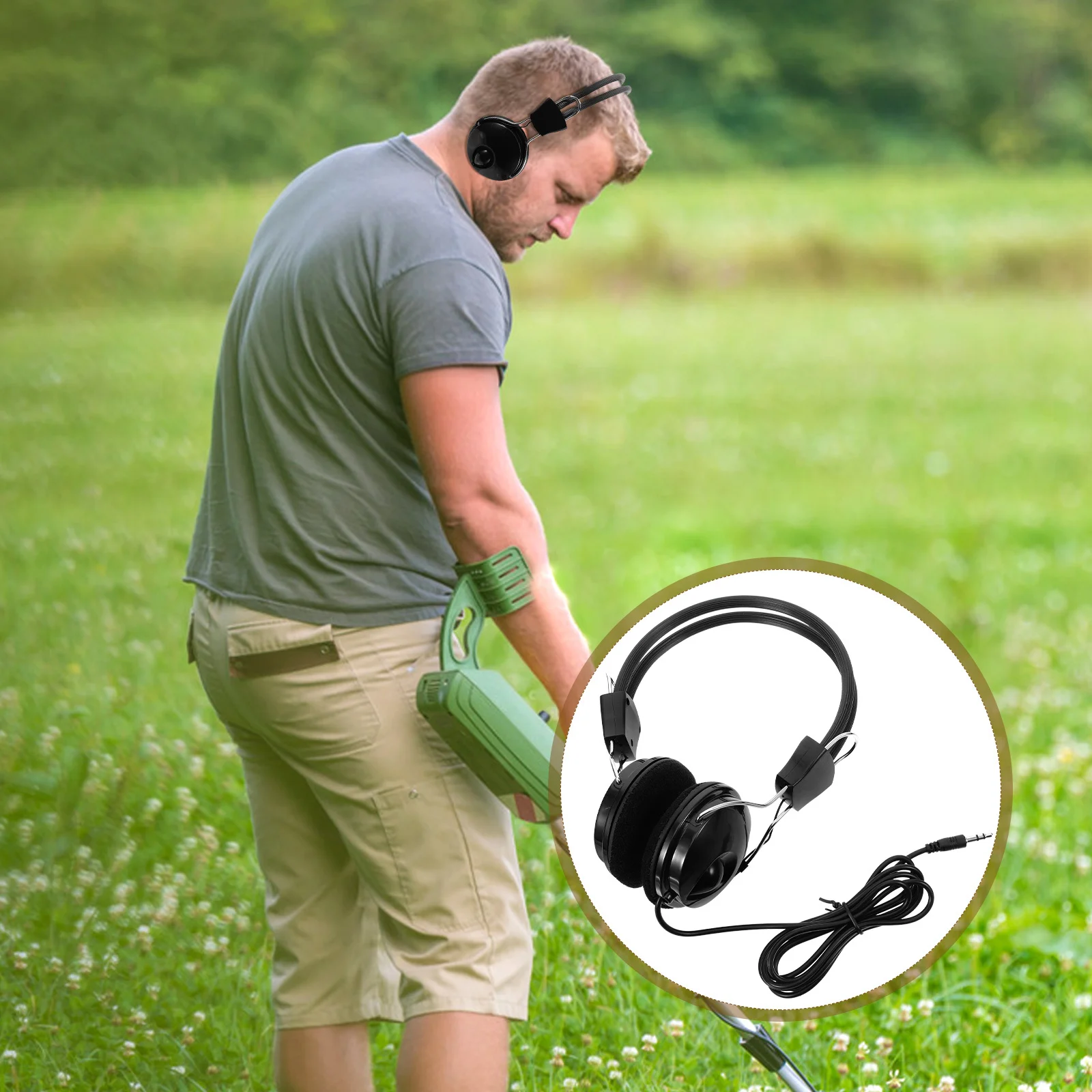 

Metal Headphone High Accuracy Adjustable Lightweight Comfortable Fit Portable Metal Accessory for Treasure