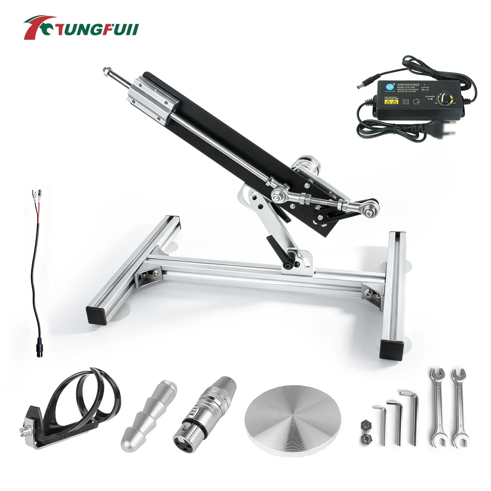 Tungfull Reciprocating Linear Actuator Complete Kit Aluminum Alloy Adjustable Stand Variable Speed DC Telescopic Push Pull Motor