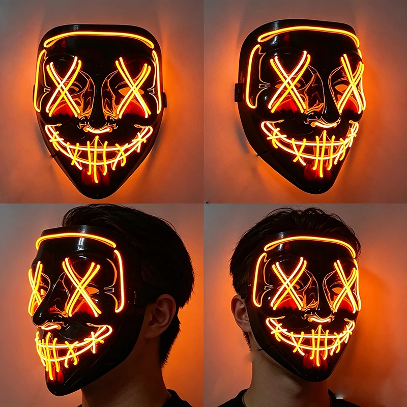 2026 코스프레 헤드기어 마스크 휴일 성인용 풀페이스 - Led Purge Mask Halloween 리뷰 및 가격
