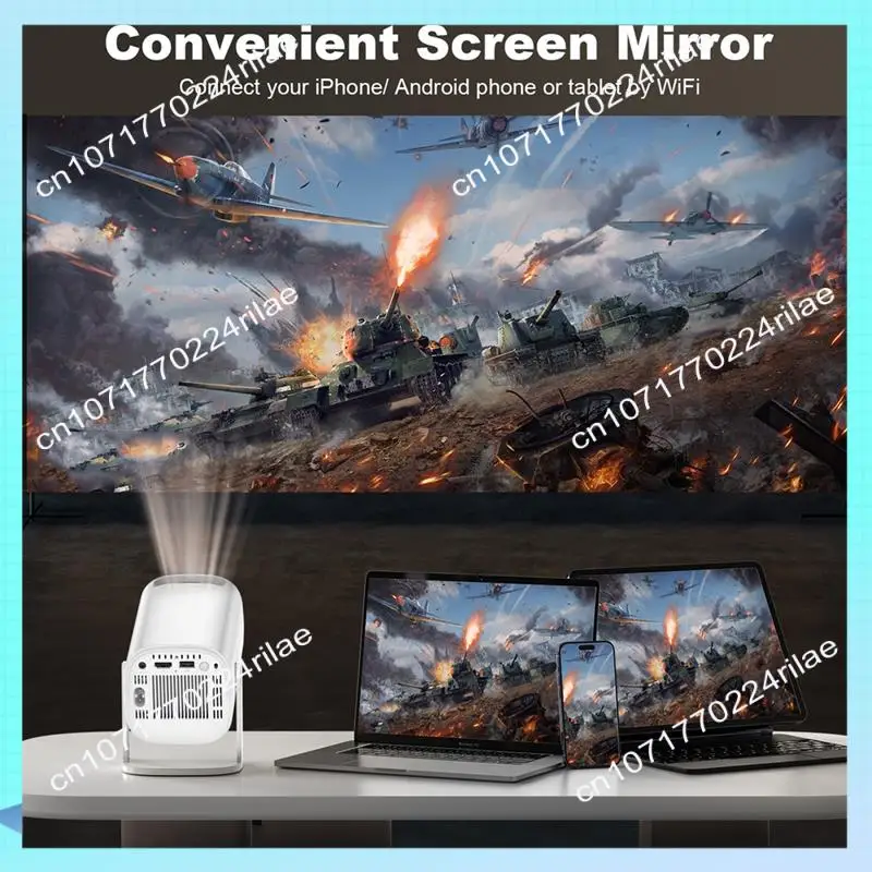 

A17Z P30 Умный проектор Wi-Fi 6 Android 11 Домашний проектор Поддержка декодирования 4K для домашнего кинотеатра Видеопроектор 150 Ansi Прочный ЕС