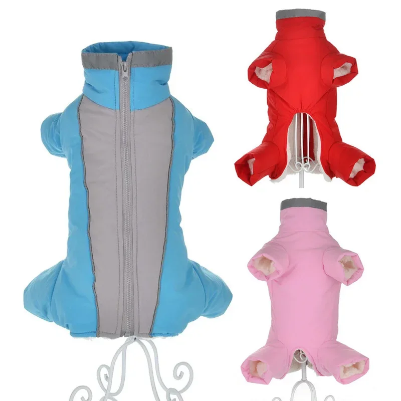 Ropa de invierno para perros pequeños, abrigo cálido de lana para cachorros, chaqueta, monos reflectantes impermeables para perros, ropa para Chihuahua, monos