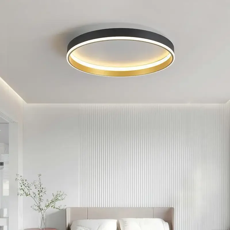 Lámparas de techo LED redondas modernas para dormitorio, sala de estar, comedor, baño, candelabro de techo, decoración del hogar, accesorio de iluminación