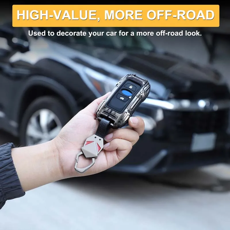 ZincAlloy Key Case Mecha Car Key Fob Cover Keychain Car Supplies For Subaru Forester XV Crosstrek BRZ Outback Legacy 2019-2026 view 3