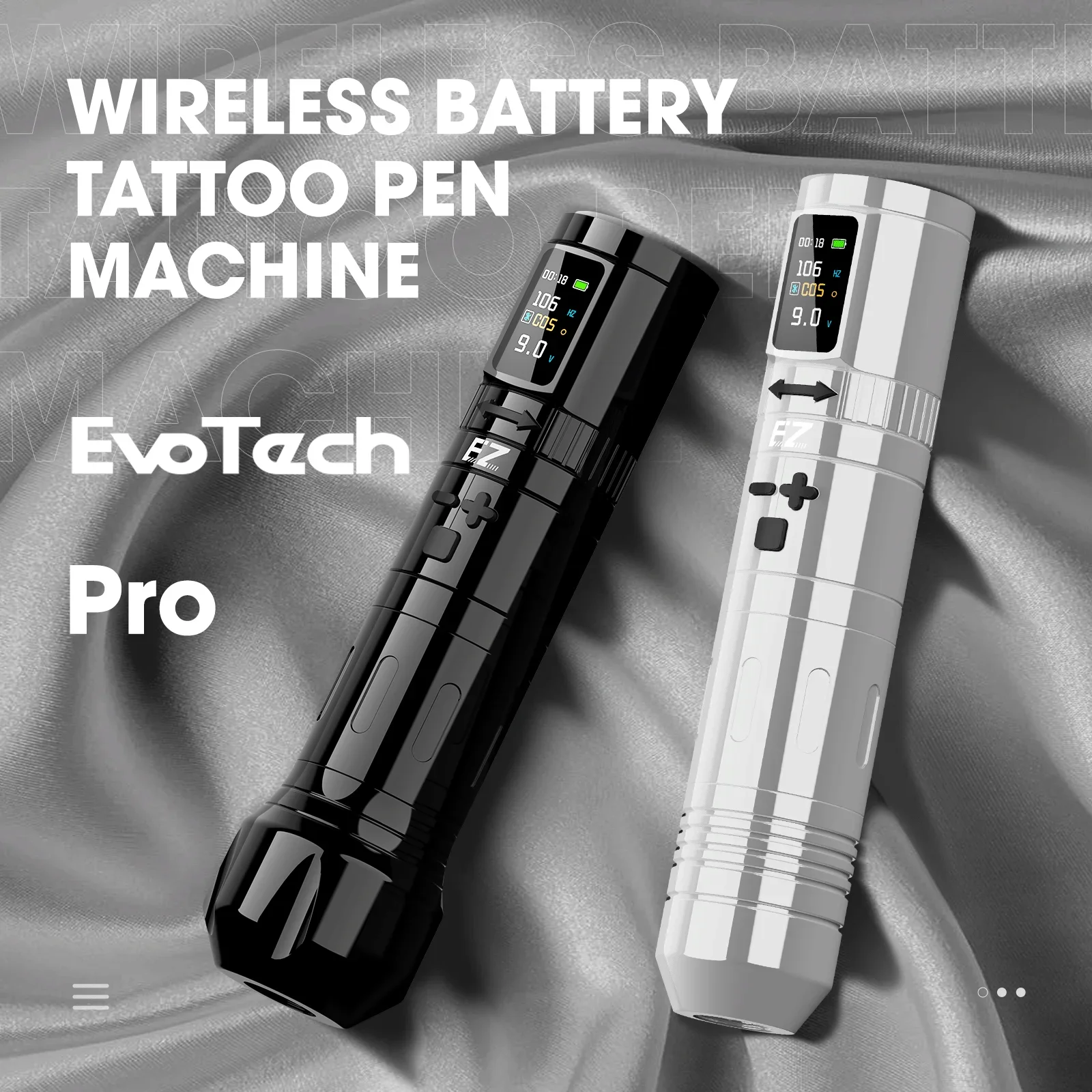 EZ Evo Tech Pro Tattoo Pen Machine 2000mAh Wireless Battery Brushless Motor Suit for PMU & SMP Cartridge Tattoo Needles