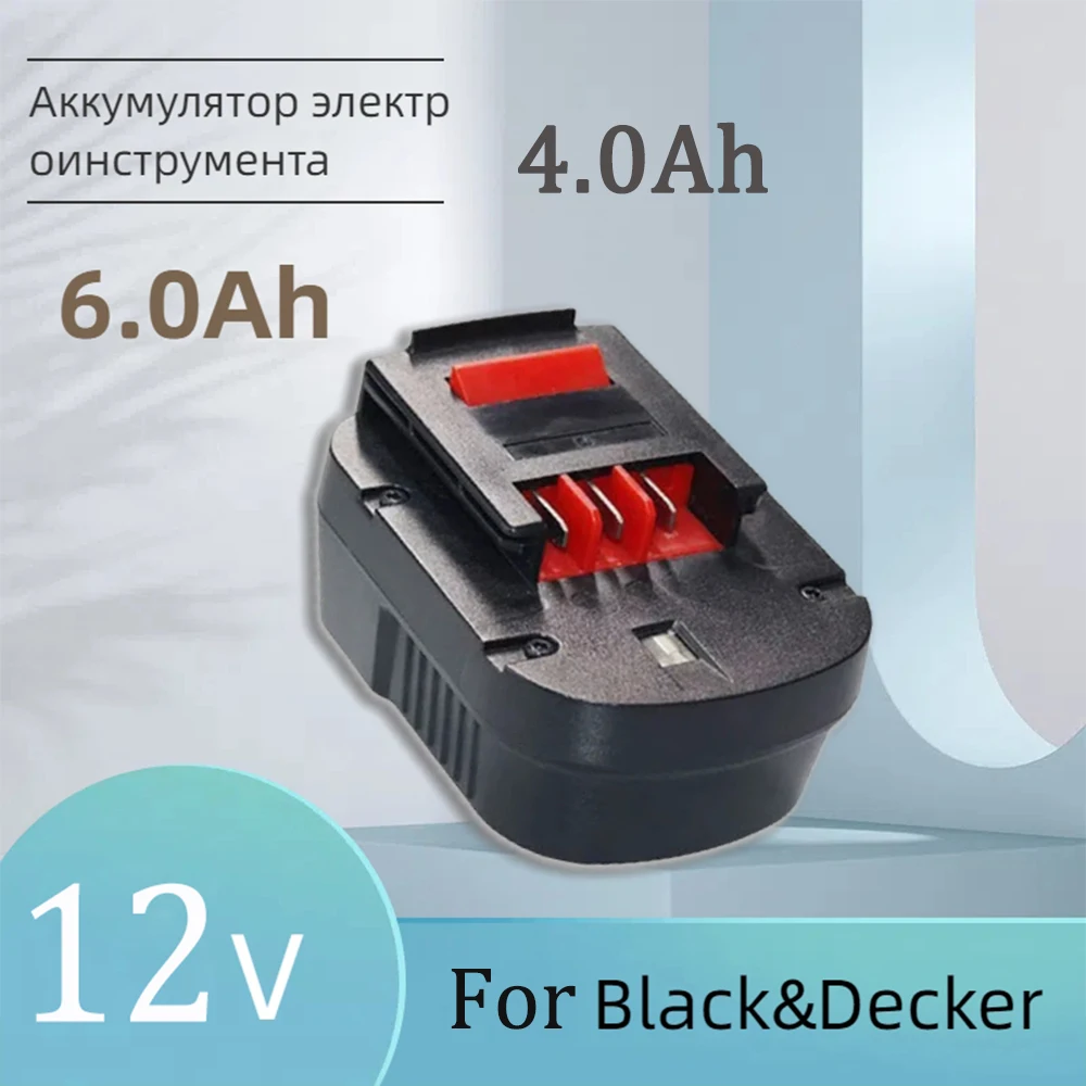 Batería Ni-MH de 14,4 V, 4000/6000mAh para Black & Decker A18, A1718, A18NH, HPB18, HPB18-OPE, FS1800CS, FS1800D, FS180, FS18ID