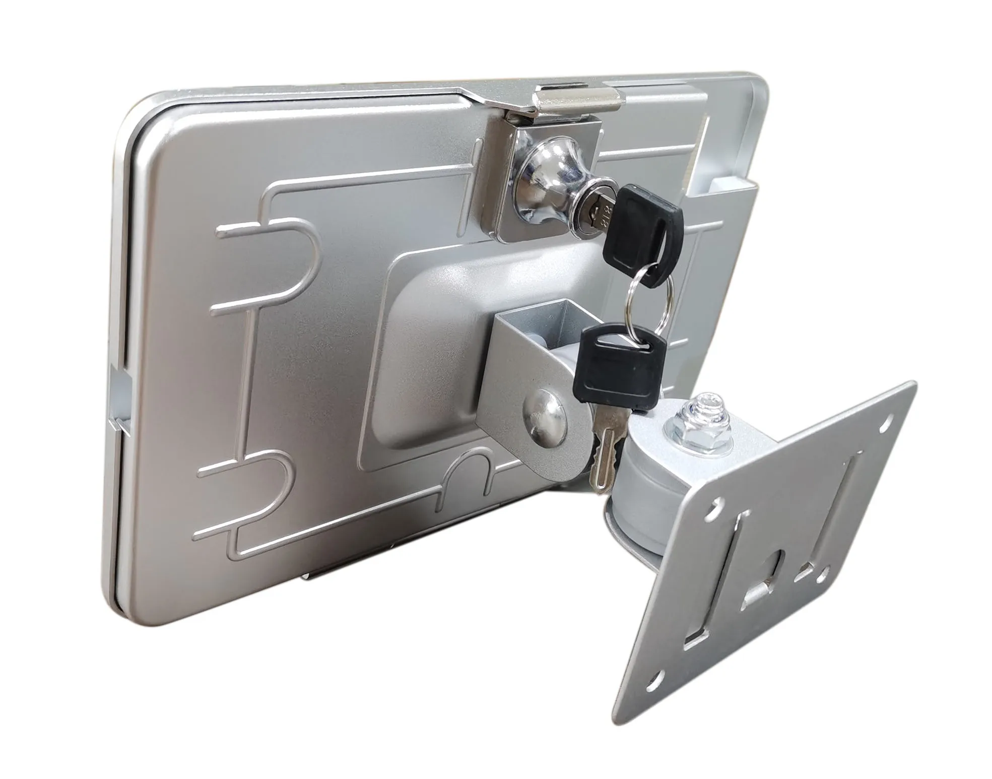 Fit for iPad mini 12345 Full rotation wall mount stand metal case display retail bracket tablet pc holder support anti-thief - Image 6