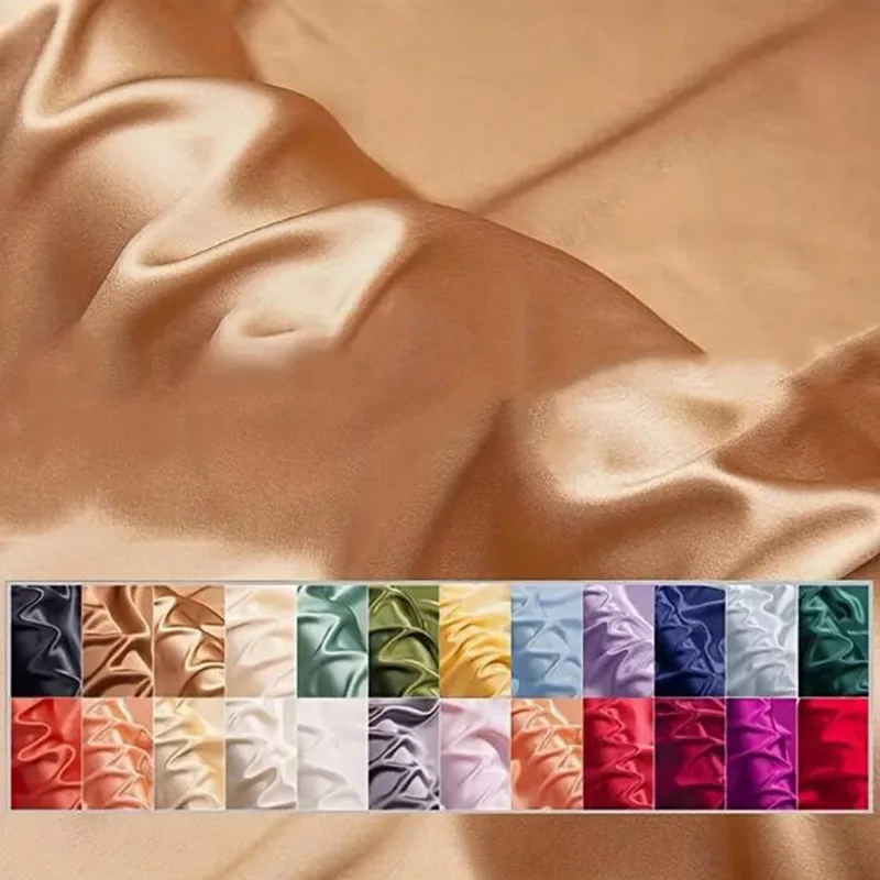 

20yards High-end Acetate Silk Fabric, Natural Fiber Satin Fabric, Princess Dress Shirt Evening Dress Sleepwear DIY Fabric,