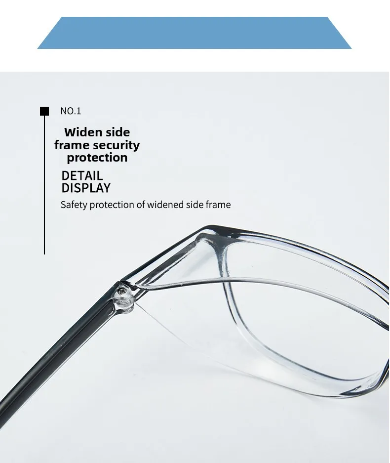 Anti-Blaulicht-Brille, Anti-Beschlag-Pollenbrille, Rahmen kann mit Kurzsichtigen-Reitbrillen kombiniert werden, stoßfeste Sandsturm-Spritzschutzbrille – Detail 6