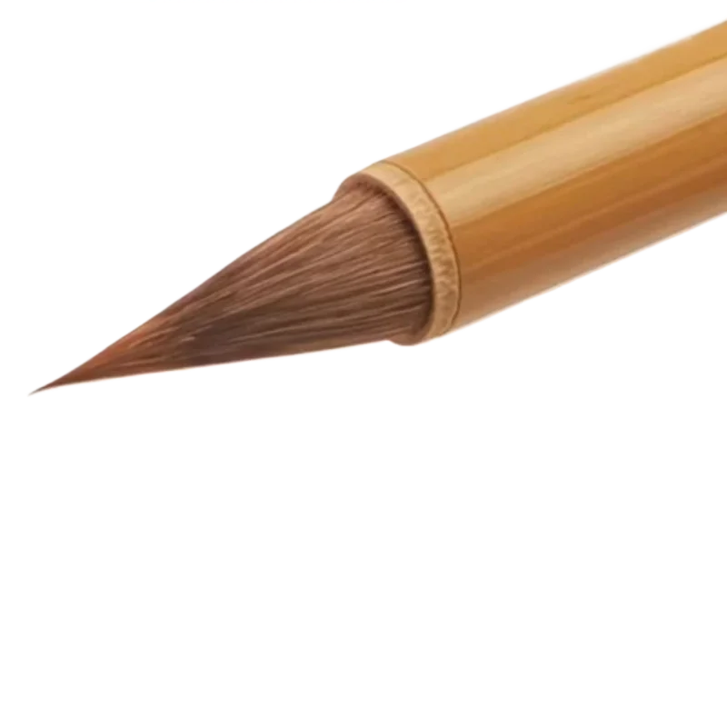 Running Cursive Script Mixed Hair Calligraphy Brush Short-pointed Garlic Bulb Regular Script Copying Scripture Writing Brush