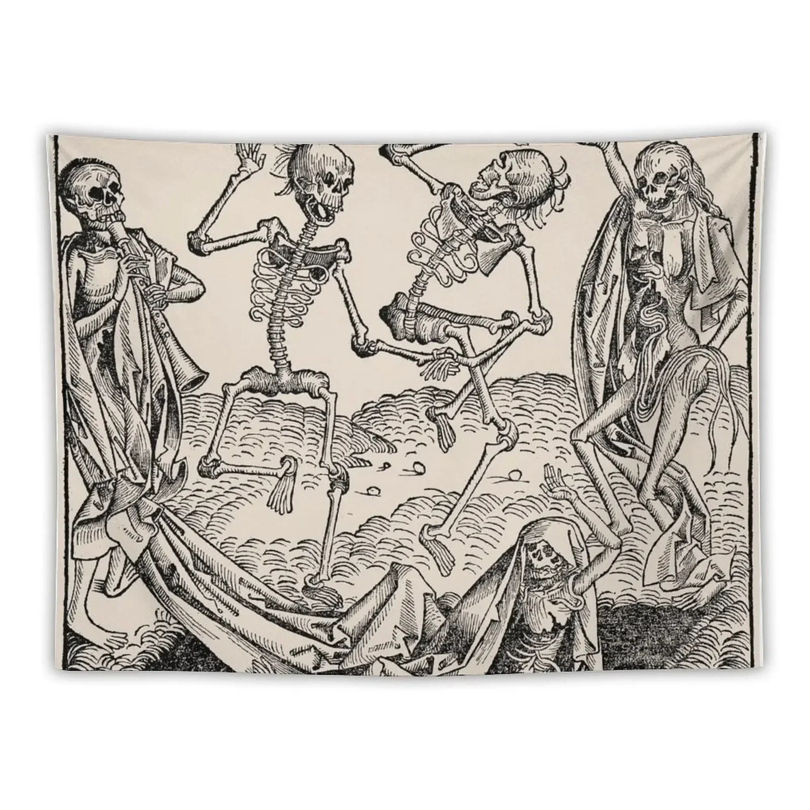 Dance of Death / Dance of macabre Tapestry Room Decorations Home Decor Accessories Things To The Room Tapestry