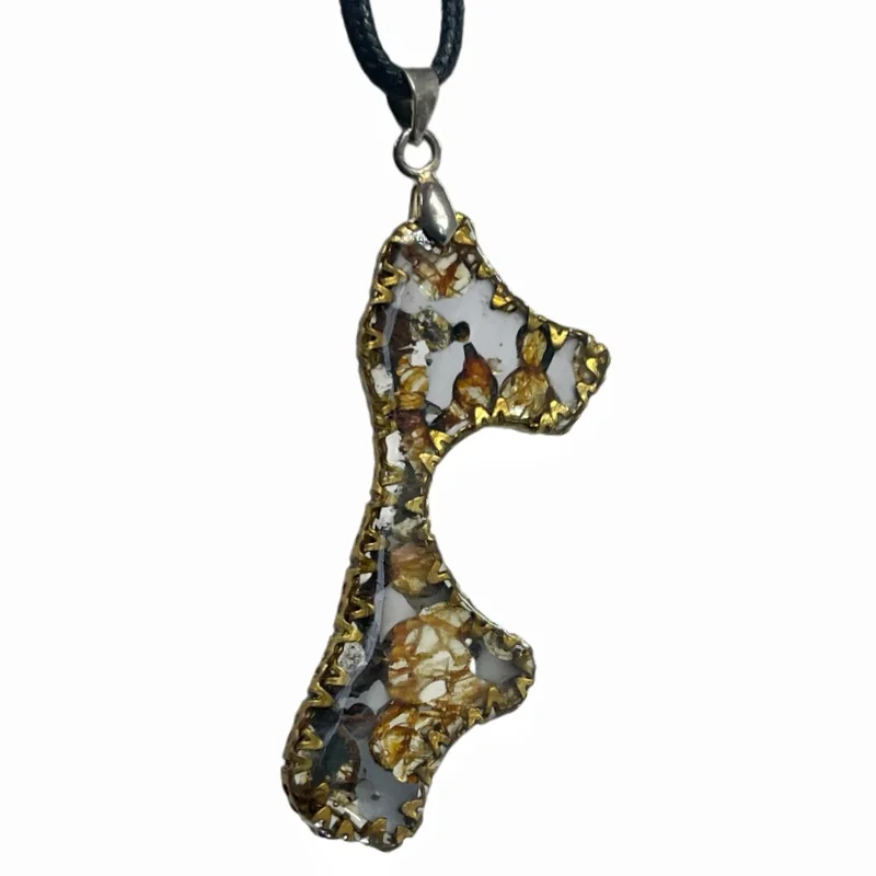 Natural Seymchan Meteorite Irregular Pendant Genuine Russian Pallasite Extraterrestrial Rock Necklace QB335