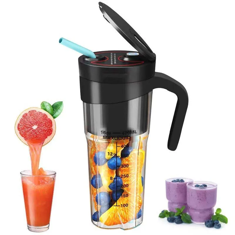

Portable Hand Blender with 6 Blades, Variable Speed Control Immersion Mixer for Smoothies & Juices, Home Kitchen Use