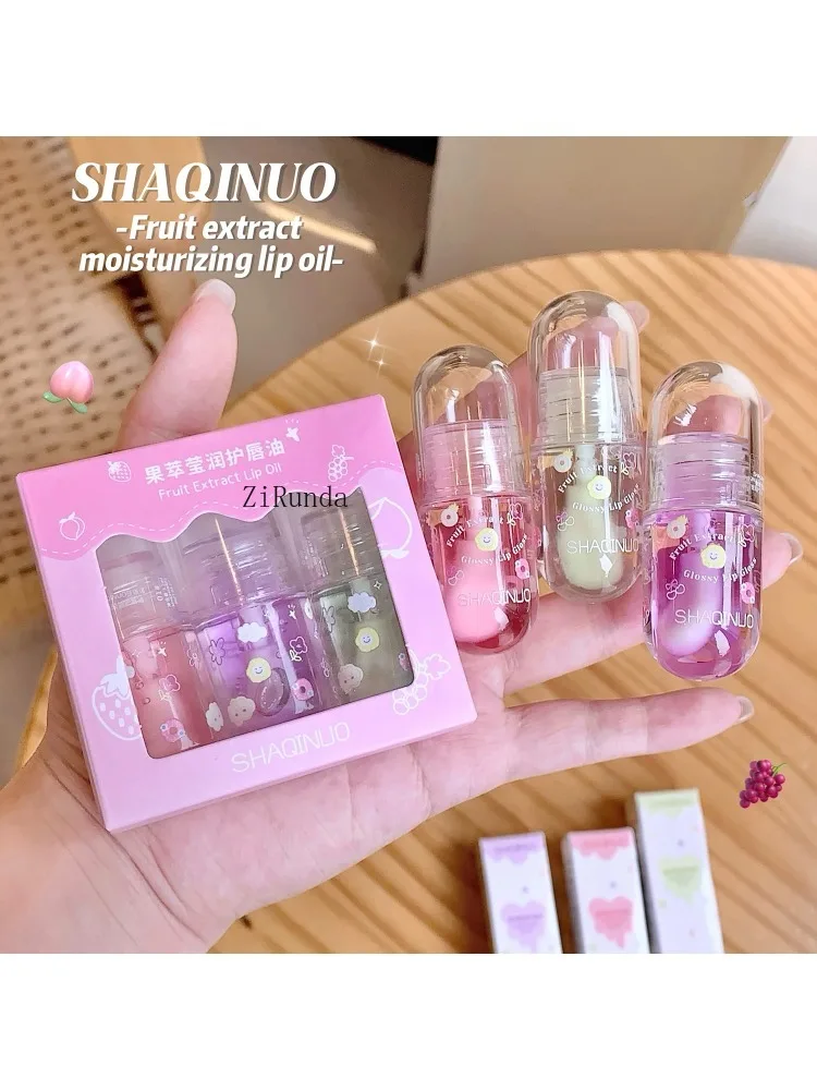Lip Care Oil & Fruit-Flavored Lip Balm & Gloss for Moisturizing Lips - Nourishing  Treatment For Soft,